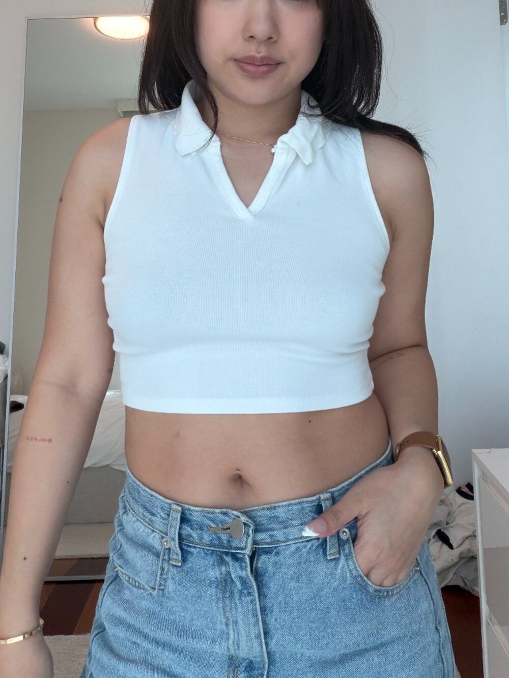 Sun Deh (Sunday Best) Collared Vest Top